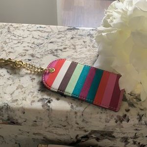 Coach Legacy Stripe Luggage Tag
